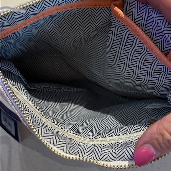 We Run This Beach Canvas Wristlet - Pink & Yellow - Picture 5 of 5